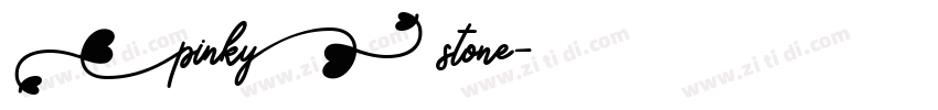 pinky stone字体转换